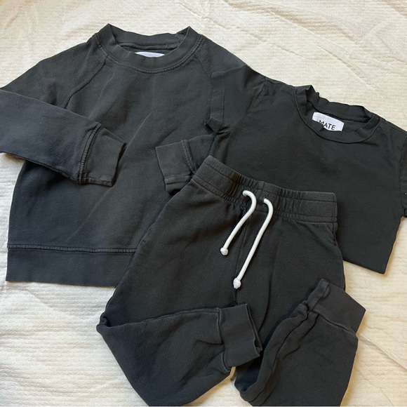 Mate The Label Sweatpants & Sweatshirt & Tee Set - Picture 1 of 3